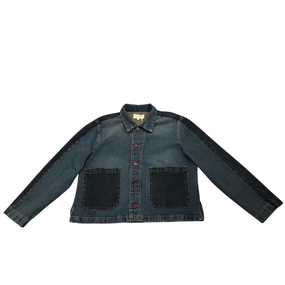 La Ligne Val Two-Tone Denim Jacket NWT Size L